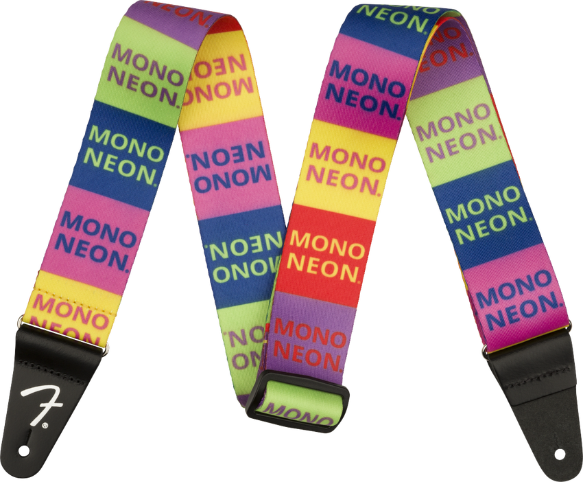 MonoNeon 多彩徽标吉他背带
