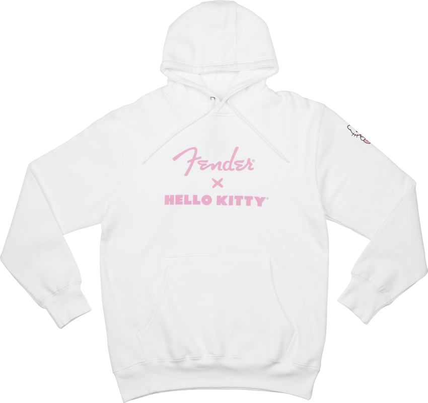 Fender® x Hello Kitty® 白色袖标连帽衫