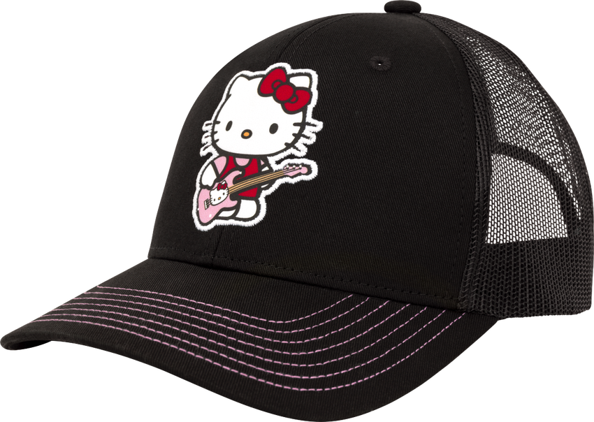 Fender® x Hello Kitty® 黑色标志帽子