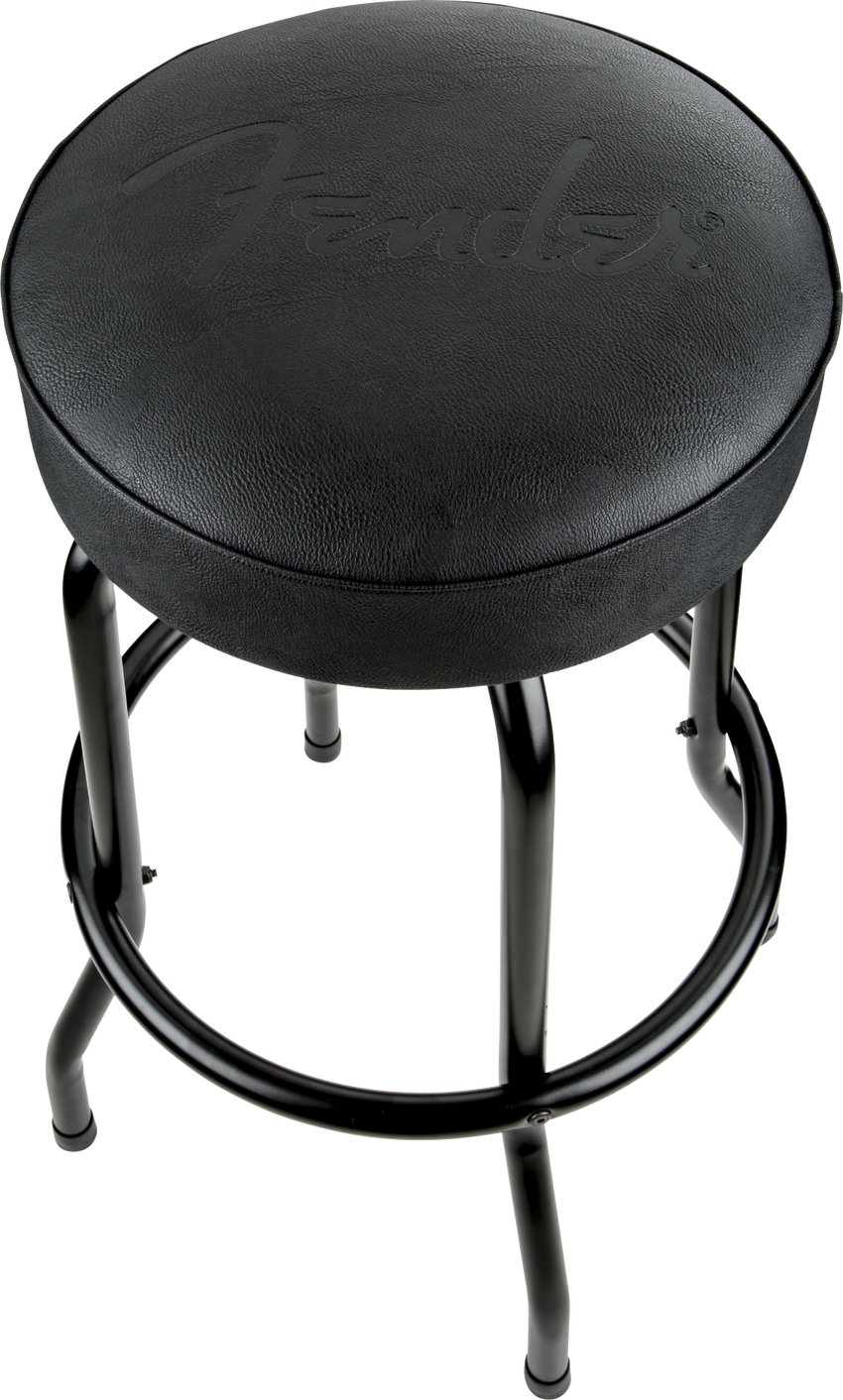Fender黑色浮雕徽标酒吧坐凳